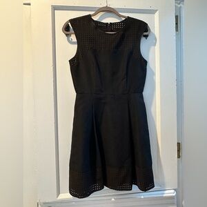 J. Crew Classic Black Sleeveless A-Line Dress